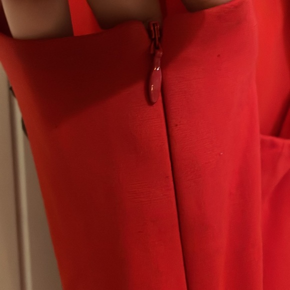 Cynthia Rowley Elegant Red Sleeveless Dress with Embellishments XS - Picture 5 of 7